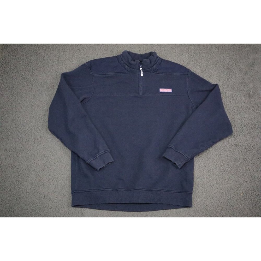 VTG Vineyard Vines Sweater Adult Large Blue Outdoor Zip Heavy Sweatshirt Mens